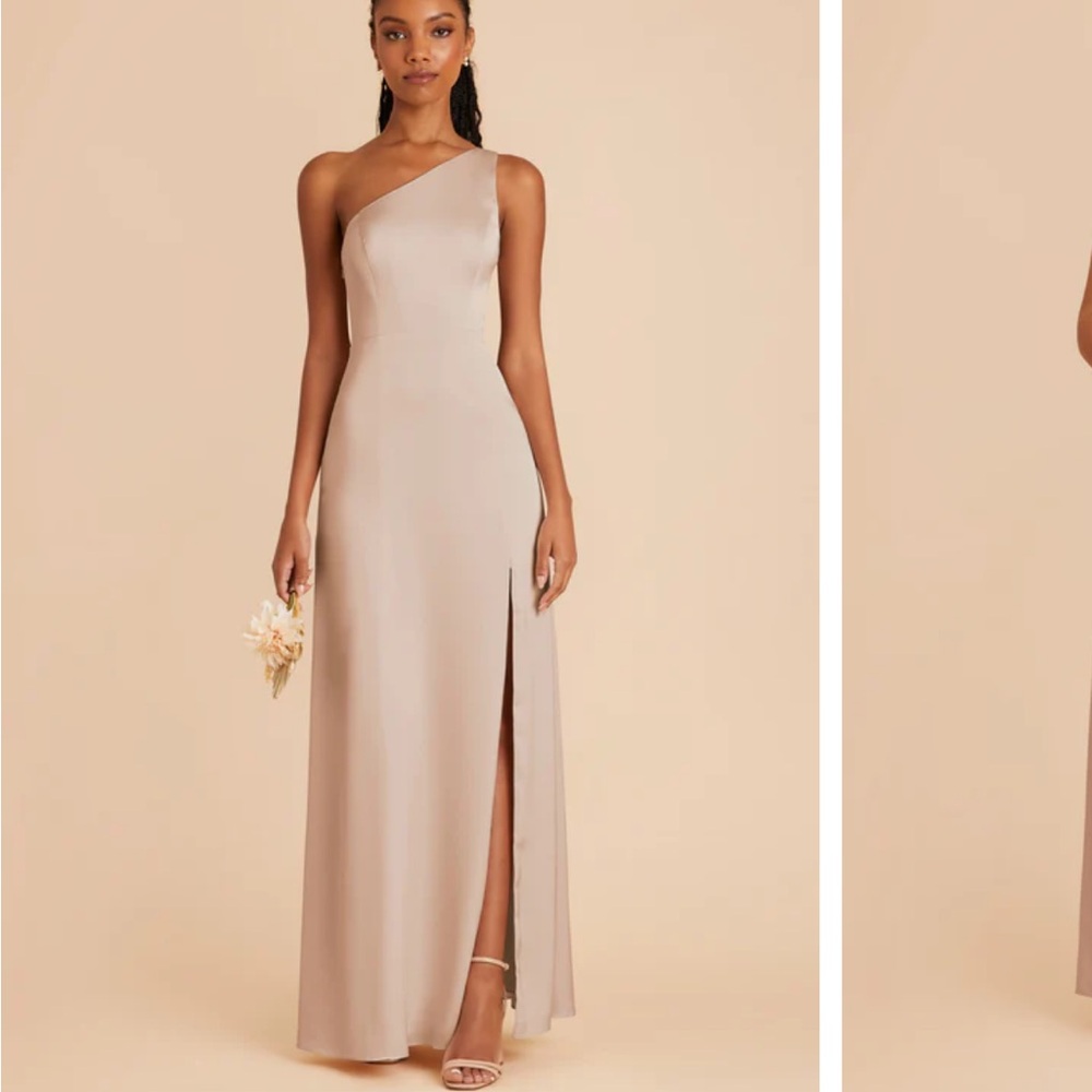 Birdy Grey Pink One Shoulder Gown Wedding